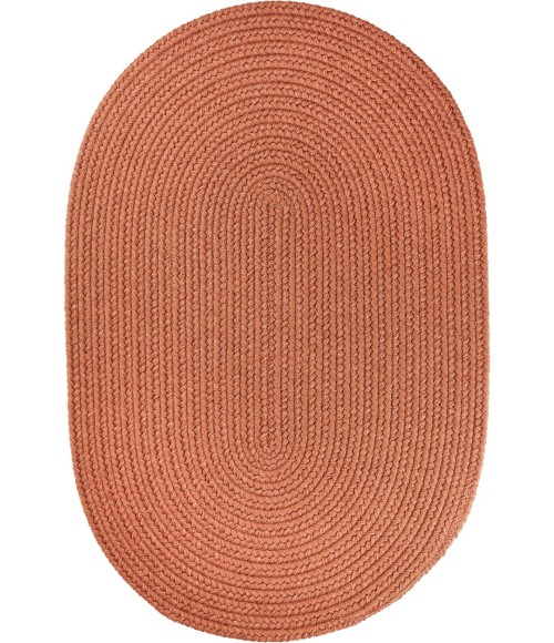 Rhody Solid Poly Almond S019 10 ft. X 13 ft. Oval Rug
