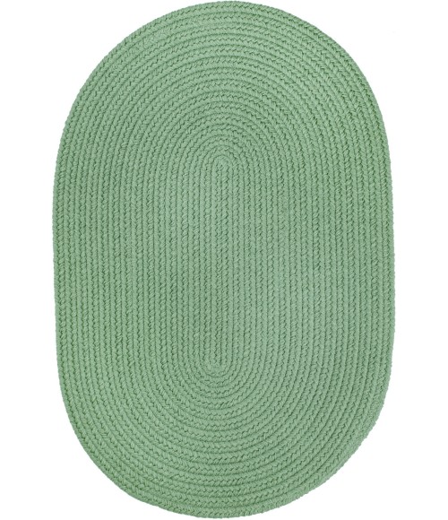 Rhody Solid Poly Celadon S040 2 ft. X 3 ft. Oval Rug
