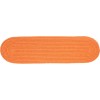 Rhody Solid Poly Mango S042 8 in. X 28 in. Stair Tread Braided Rug