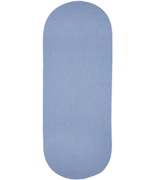 Rhody Solid Poly Hydrangea S046 2 ft. X 4 ft. Oval Runner Rug