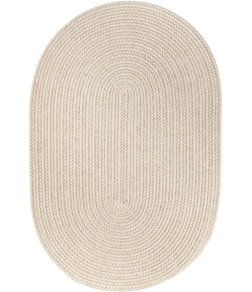 Rhody Solid Poly Pumice S049 10 ft. X 13 ft. Oval Rug