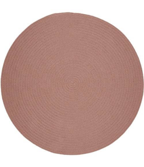 Rhody Solid Wool Old Rose S106 6 ft. X 6 ft. Round Rug