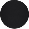 Rhody Solid Wool Black S112 10 ft. X 10 ft. Round Braided Rug