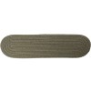 Rhody Solid Wool Dk. Sage S129 8 in. X 28 in. Stair Tread Set-of-13 Braided Rug