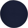 Rhody Solid Wool Navy S156 8 ft. X 8 ft. Round Braided Rug