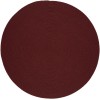 Rhody Solid Wool Red Wine S157 6 ft. X 6 ft. Round Braided Rug