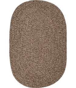 Rhody Sandi Brown SA38 2 ft. X 3 ft. Oval Braided Rug