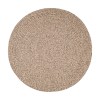 Rhody Sandi Oatmeal SA58 6 ft. X 6 ft. Round Braided Rug