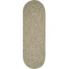 Rhody Sandi Bayleaf SA68 2 ft. X 8 ft. Oval Runner Braided Rug