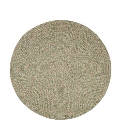 Rhody Sandi Bayleaf SA68 6 ft. X 6 ft. Round Braided Rug