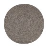 Rhody Sandi Graphite SA88 6 ft. X 6 ft. Round Braided Rug