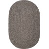 Rhody Sandi Graphite SA88 2 ft. X 3 ft. Oval Braided Rug