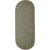 Rhody Sandi Graphite SA88 2 ft. X 8 ft. Oval Runner Braided Rug