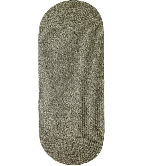 Rhody Sandi Graphite SA88 2 ft. X 8 ft. Oval Runner Rug
