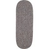 Rhody Sandi Denim SA98 2 ft. X 8 ft. Oval Runner Braided Rug