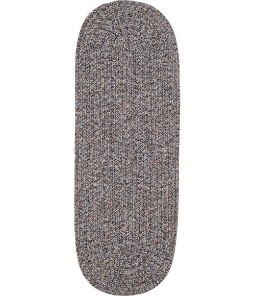 Rhody Sandi Denim SA98 2 ft. X 6 ft. Oval Runner Rug