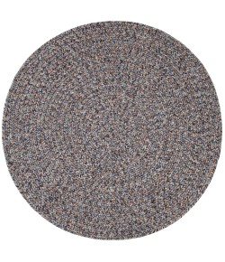 Rhody Sandi Denim SA98 6 ft. X 6 ft. Round Braided Rug