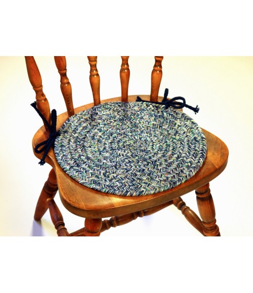 Rhody Sandi Denim SA98 15 in. X 15 in. Chair Pad Set-of-4 Rug