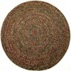 Rhody Sophia Brown SO35 6 ft. X 6 ft. Round Braided Rug