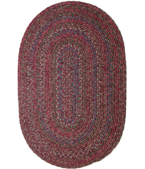 Rhody Sophia Burgundy Red SO45 5 ft. X 8 ft. Oval Rug
