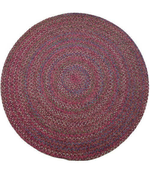 Rhody Sophia Burgundy Red SO45 4 ft. X 4 ft. Round Rug