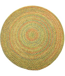 Rhody Sophia Sand Natural SO55 6 ft. X 6 ft. Round Braided Rug