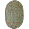 Rhody Sophia Moss Green SO65 10 ft. X 13 ft. Oval Braided Rug