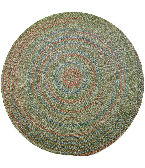 Rhody Sophia Moss Green SO65 4 ft. X 4 ft. Round Rug