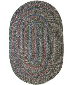 Rhody Sophia Graphite Gray SO85 3 ft. X 5 ft. Oval Braided Rug