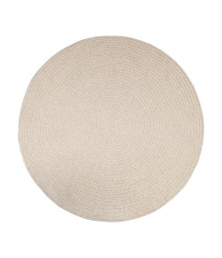 Rhody Elegance Pale Sand EG52 6 ft. X 6 ft. Round Braided Rug