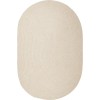 Rhody Elegance Pale Sand EG52 2 ft. X 3 ft. Oval Braided Rug
