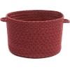 Rhody Twin River Red Multi TR42 10 in. X 8 in. Basket Braided Rug