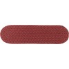 Rhody Twin River Red Multi TR42 8 in. X 28 in. Stair Tread Set-of-13 Braided Rug