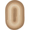 Rhody Twin River Natural Multi TR52 2 ft. X 3 ft. Oval Braided Rug