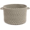 Rhody Twin River Frosty Multi TR62 18 in. X 12 in. Basket Braided Rug