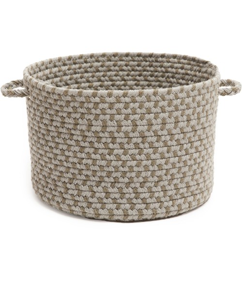 Rhody Twin River Frosty Multi TR62 14 in. X 10 in. Basket Rug