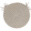 Rhody Twin River Frosty Multi TR62 15 in. X 15 in. Chair Pad Set-of-4 Braided Rug