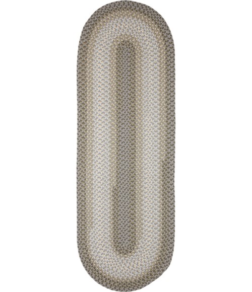 Rhody Twin River Frosty Multi TR62 2 ft. X 6 ft. Oval Runner Rug