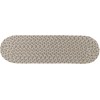 Rhody Twin River Frosty Multi TR62 8 in. X 28 in. Stair Tread Set-of-13 Braided Rug