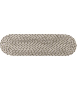 Rhody Twin River Frosty Multi TR62 8 in. X 28 in. Stair Tread Set-of-13 Braided Rug