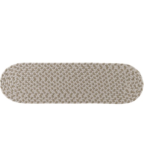 Rhody Twin River Frosty Multi TR62 8 in. X 28 in. Stair Tread Set-of-13 Rug