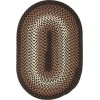 Rhody Twin River Black Multi TR82 2 ft. X 3 ft. Oval Braided Rug