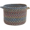 Rhody Woodstock Indigo WO11 10 in. X 8 in. Basket Braided Rug