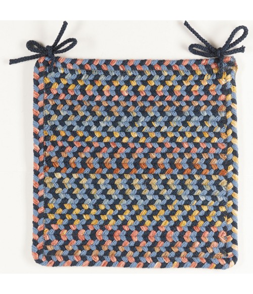 Rhody Woodstock Indigo WO11 15 in. X 15 in. Chair Pad Rug