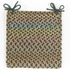 Rhody Woodstock Forest WO21 15 in. X 15 in. Chair Pad Braided Rug