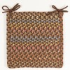 Rhody Woodstock Hickory WO31 15 in. X 15 in. Chair Pad Braided Rug