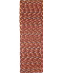 Rhody Woodstock Maroon WO41 2 ft. X 4 ft. Rectangle Braided Rug