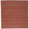 Rhody Woodstock Maroon WO41 4 ft. X 4 ft. Square Braided Rug
