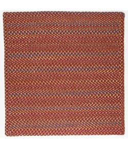 Rhody Woodstock Maroon WO41 4 ft. X 4 ft. Square Braided Rug