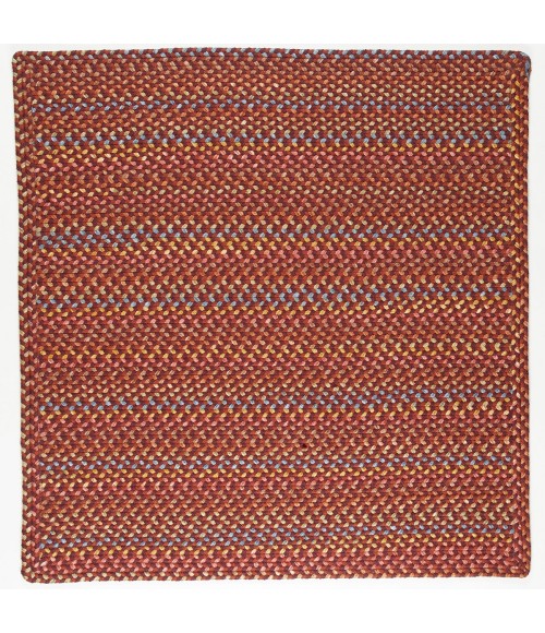 Rhody Woodstock Maroon WO41 4 ft. X 4 ft. Square Rug